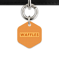 Bailey And Bone Pet ID Tag Waffles Pattern Pet Tag