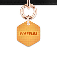 Bailey And Bone Pet ID Tag Waffles Pattern Pet Tag