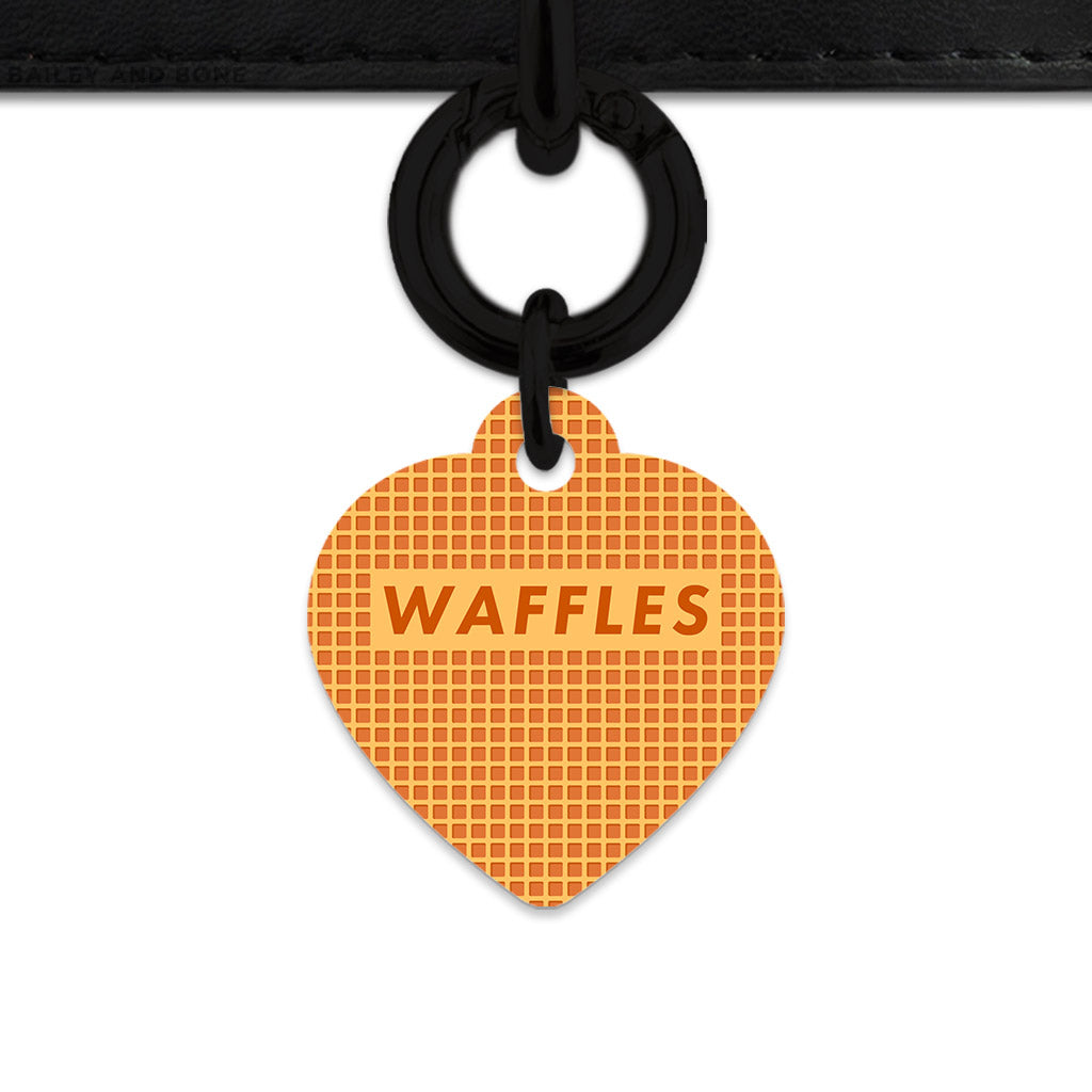 Bailey And Bone Pet ID Tag Waffles Pattern Pet Tag