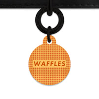 Bailey And Bone Pet ID Tag Waffles Pattern Pet Tag