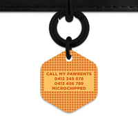 Bailey And Bone Pet ID Tag Waffles Pattern Pet Tag