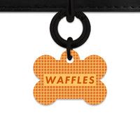 Bailey And Bone Pet ID Tag Waffles Pattern Pet Tag