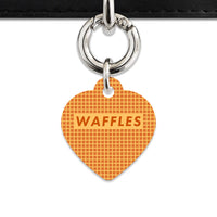 Bailey And Bone Pet ID Tag Waffles Pattern Pet Tag