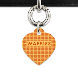 Bailey And Bone Pet ID Tag Waffles Pattern Pet Tag