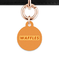 Bailey And Bone Pet ID Tag Waffles Pattern Pet Tag