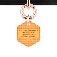 Bailey And Bone Pet ID Tag Waffles Pattern Pet Tag