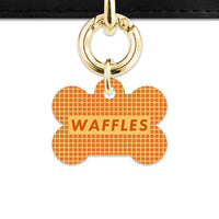 Bailey And Bone Pet ID Tag Waffles Pattern Pet Tag