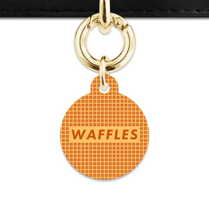 Bailey And Bone Pet ID Tag Waffles Pattern Pet Tag