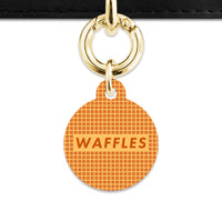 Bailey And Bone Pet ID Tag Waffles Pattern Pet Tag