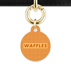 Waffles Pattern Pet ID Tag