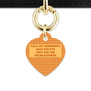 Bailey And Bone Pet ID Tag Waffles Pattern Pet Tag