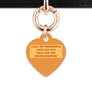 Bailey And Bone Pet ID Tag Waffles Pattern Pet Tag