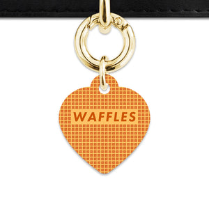 Bailey And Bone Pet ID Tag Waffles Pattern Pet Tag
