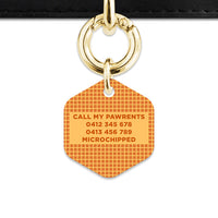 Bailey And Bone Pet ID Tag Waffles Pattern Pet Tag