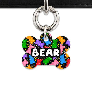 Bailey And Bone Pet ID Tags Black Gummy Bears Pet Tag