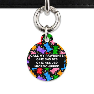 Bailey And Bone Pet ID Tags Black Gummy Bears Pet Tag