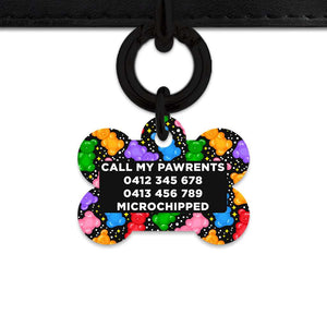 Bailey And Bone Pet ID Tags Black Gummy Bears Pet Tag
