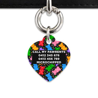 Bailey And Bone Pet ID Tags Black Gummy Bears Pet Tag