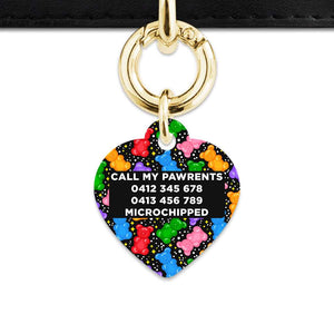 Bailey And Bone Pet ID Tags Black Gummy Bears Pet Tag