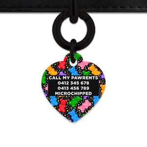 Bailey And Bone Pet ID Tags Black Gummy Bears Pet Tag
