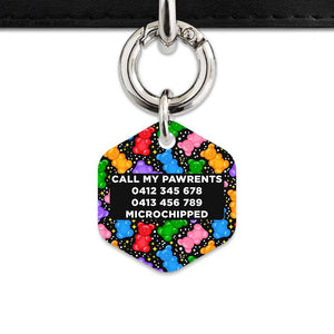 Bailey And Bone Pet ID Tags Black Gummy Bears Pet Tag