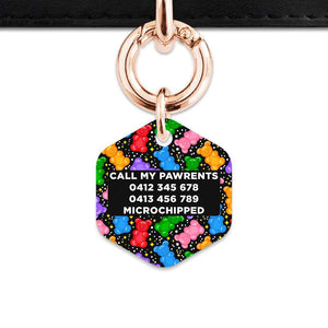 Bailey And Bone Pet ID Tags Black Gummy Bears Pet Tag
