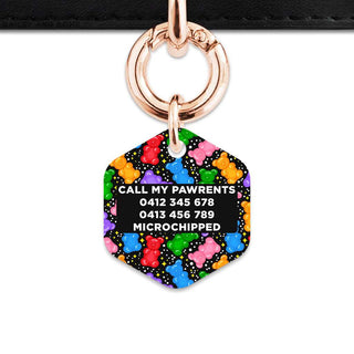 Bailey And Bone Pet ID Tags Black Gummy Bears Pet Tag