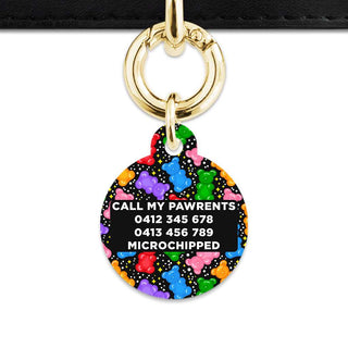 Bailey And Bone Pet ID Tags Black Gummy Bears Pet Tag