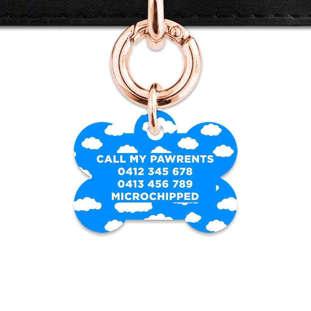 Bailey And Bone Pet ID Tags Blue Sky Pet Tag