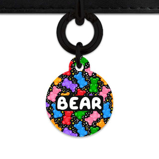 Bailey And Bone Pet ID Tags Circle / Black Black Gummy Bears Pet Tag