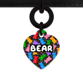 Bailey And Bone Pet ID Tags Heart / Black Black Gummy Bears Pet Tag