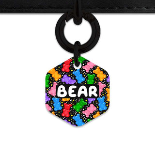 Bailey And Bone Pet ID Tags Hexagon / Black Black Gummy Bears Pet Tag