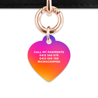 Bailey And Bone Pet Tag Sunset Gradient Pet Tag