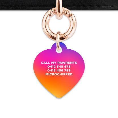 Bailey And Bone Pet Tag Sunset Gradient Pet Tag