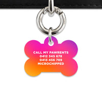Bailey And Bone Pet Tag Sunset Gradient Pet Tag