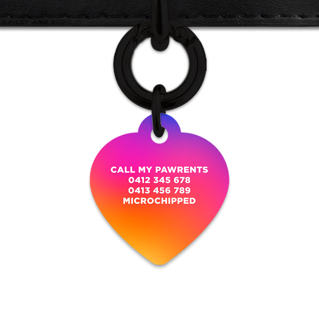 Bailey And Bone Pet Tag Sunset Gradient Pet Tag