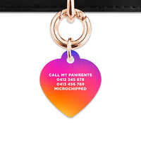 Bailey And Bone Pet Tag Sunset Gradient Pet Tag