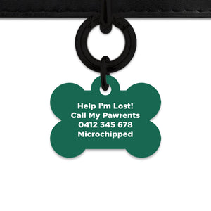 Bailey And Bone Pet Tag Wild Garden Poppies Pet Tag