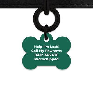 Bailey And Bone Pet Tag Wild Garden Poppies Pet Tag