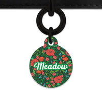 Bailey And Bone Pet Tag Wild Garden Poppies Pet Tag