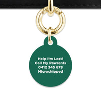 Bailey And Bone Pet Tag Wild Garden Poppies Pet Tag