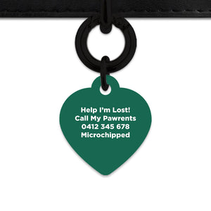 Bailey And Bone Pet Tag Wild Garden Poppies Pet Tag