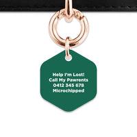 Bailey And Bone Pet Tag Wild Garden Poppies Pet Tag