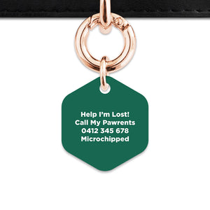 Bailey And Bone Pet Tag Wild Garden Poppies Pet Tag