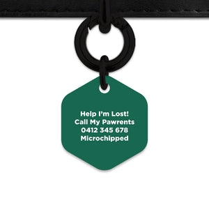 Bailey And Bone Pet Tag Wild Garden Poppies Pet Tag