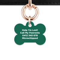 Bailey And Bone Pet Tag Wild Garden Poppies Pet Tag