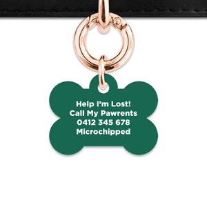 Bailey And Bone Pet Tag Wild Garden Poppies Pet Tag