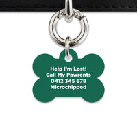 Bailey And Bone Pet Tag Wild Garden Poppies Pet Tag