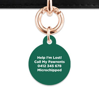 Bailey And Bone Pet Tag Wild Garden Poppies Pet Tag