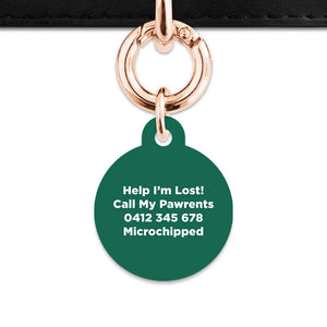 Bailey And Bone Pet Tag Wild Garden Poppies Pet Tag